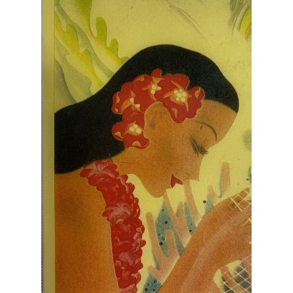 VTG Orig SS Lurline/Matson Lines Menu Cover TILE Frank MacIntosh "Mending Net" - Picture 16 of 16